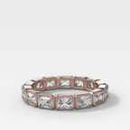 Club Set Eternity Band With East West Elongated Radiant Cuts