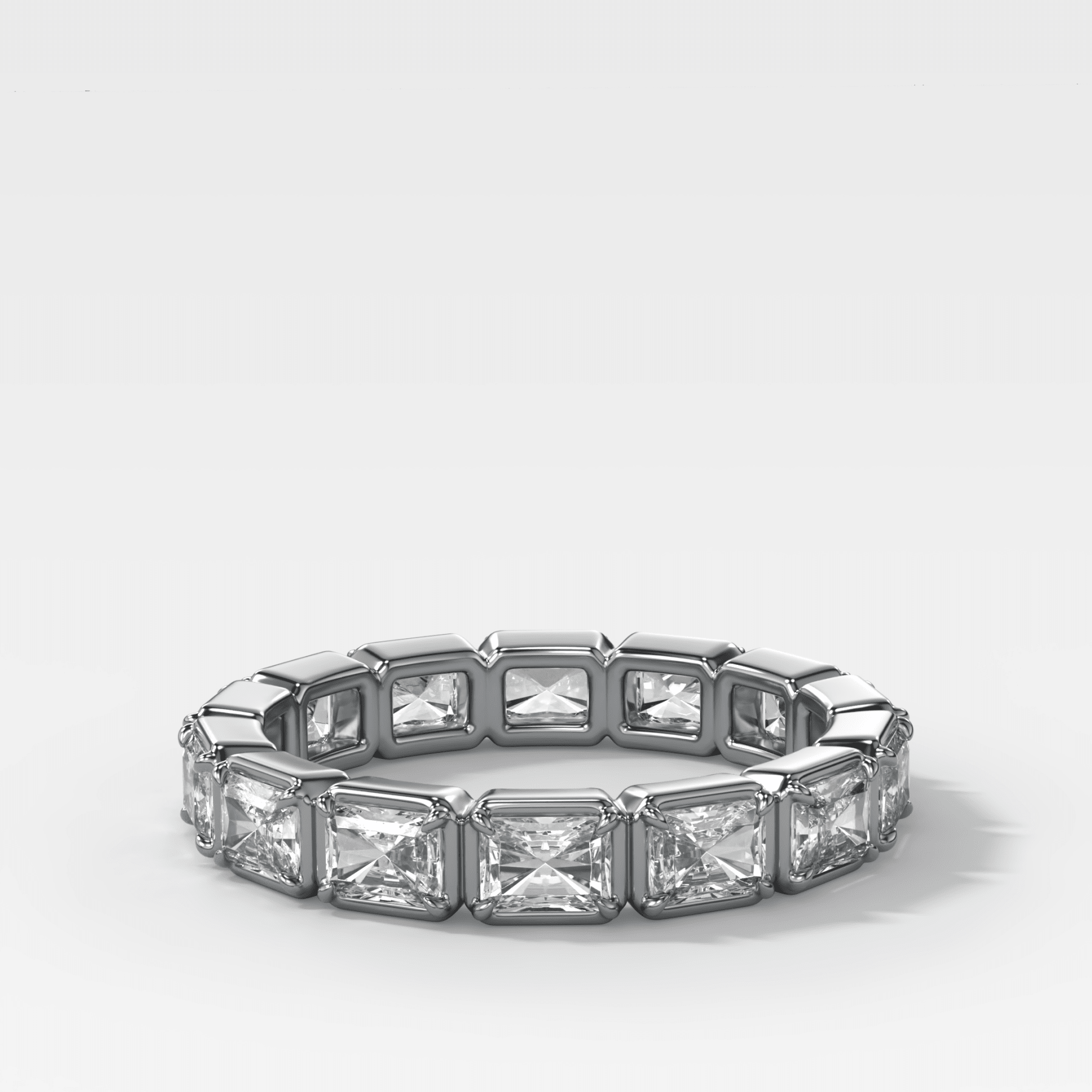 Club Set Eternity Band With East West Elongated Radiant Cuts Secondary image