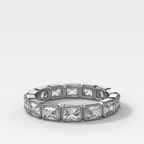 Club Set Eternity Band With East West Elongated Radiant Cuts