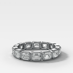 Club Set Eternity Band With East West Emerald Cuts