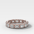 Club Set Eternity Band With East West Emerald Cuts