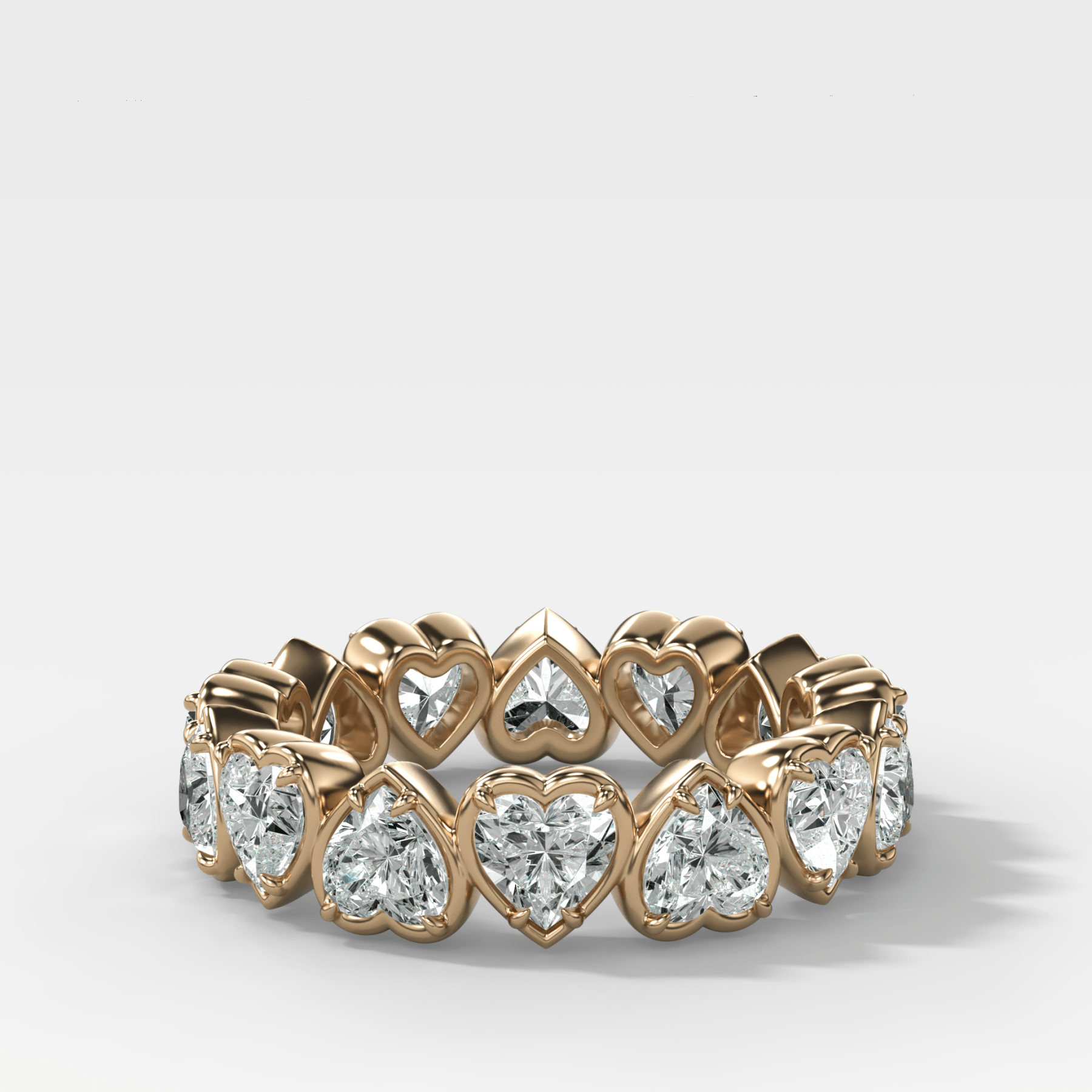 Club Set Eternity Band With Heart Cuts Main image