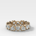 Club Set Eternity Band With Heart Cuts