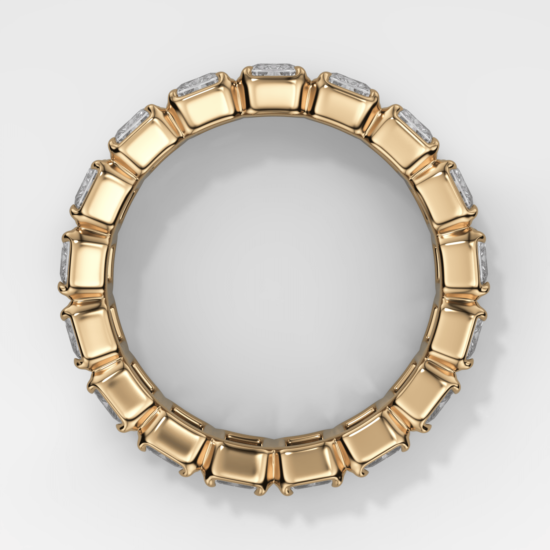 Club Set Eternity Band With North South Radiant Cuts Secondary image
