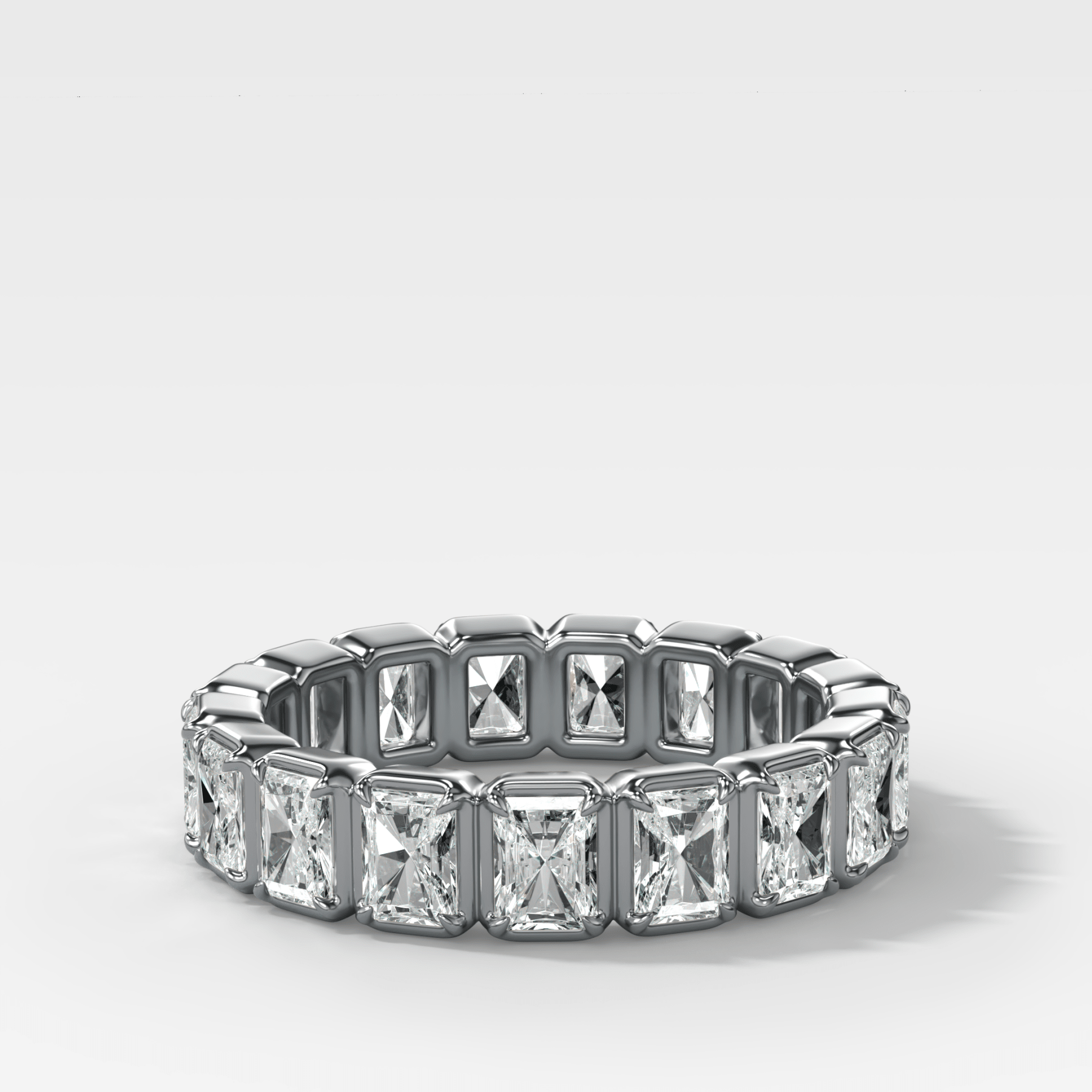 Club Set Eternity Band With North South Radiant Cuts