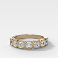 Club Set Wedding Band With Asscher Cuts