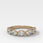 Club Set Wedding Band With East West Oval Cuts