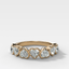 Club Set Wedding Band With Heart Cuts