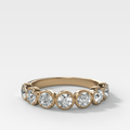 Club Set Wedding Band With Round Cuts