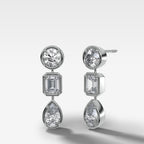 Club Trio Mixed Shape Drop Earrings No. 1