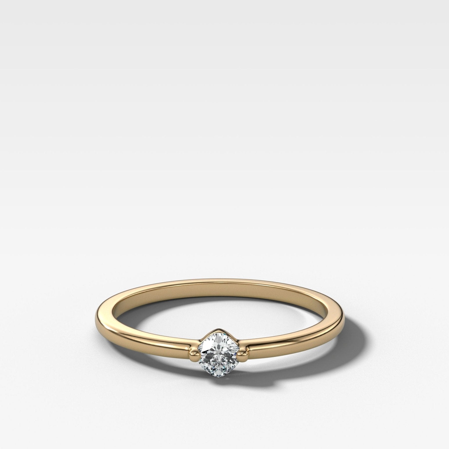 Compass Wedding Band with A Cushion Cut Main image