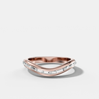 Contoured Channel Set Baguette Eternity Band