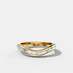 Contoured Channel Set Baguette Eternity Band