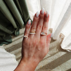 Contoured Engagement Ring with a 1.01ct Lab Grown Marquise Cut Diamond
