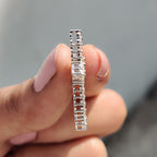 Criss Cross Pendant In Round Cut Moissanite