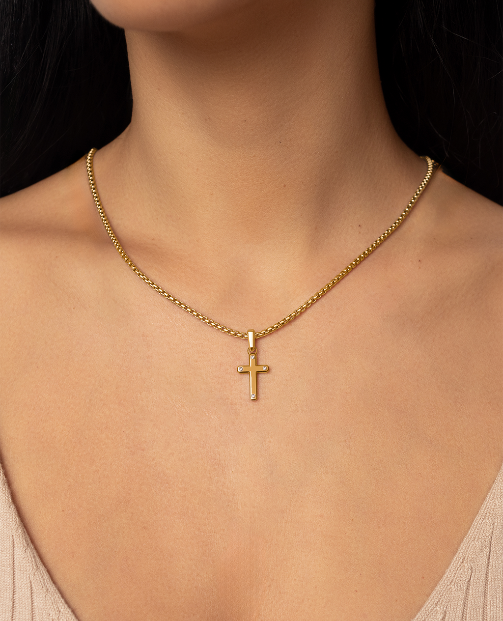 CROSS Two-Tone Gold Pendant