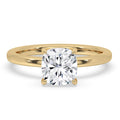 Cushion Cut Engagement Ring with Classic Solitaire Setting