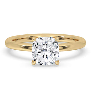 Cushion Cut Engagement Ring with Classic Solitaire Setting