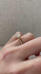 1.57 CT Round Cut Lab Grown Solitaire Engagement Ring