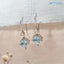 dazzling pair of white gold fish hook drop earrings - DisneyValley