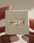 1.50-3.50 CT Asscher Cut Lab Grown Diamond Solitaire Engagement Ring