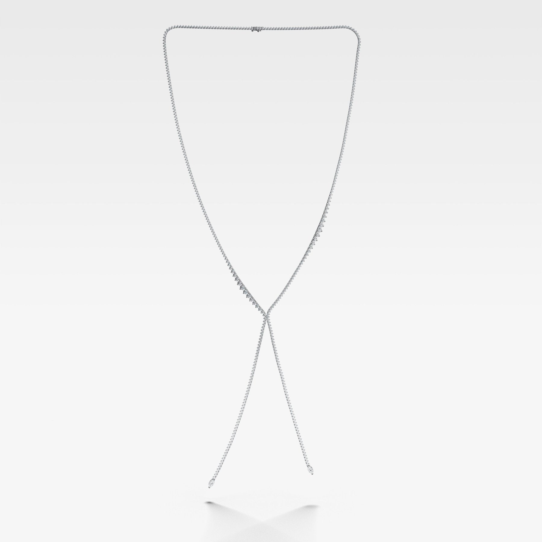 Diamond Bolo Lariat Necklace (14.50 carat)