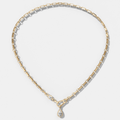 Diamond Drop Clip Lariat Necklace