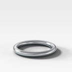 Donut Rounded Wedding Band 2.5mm