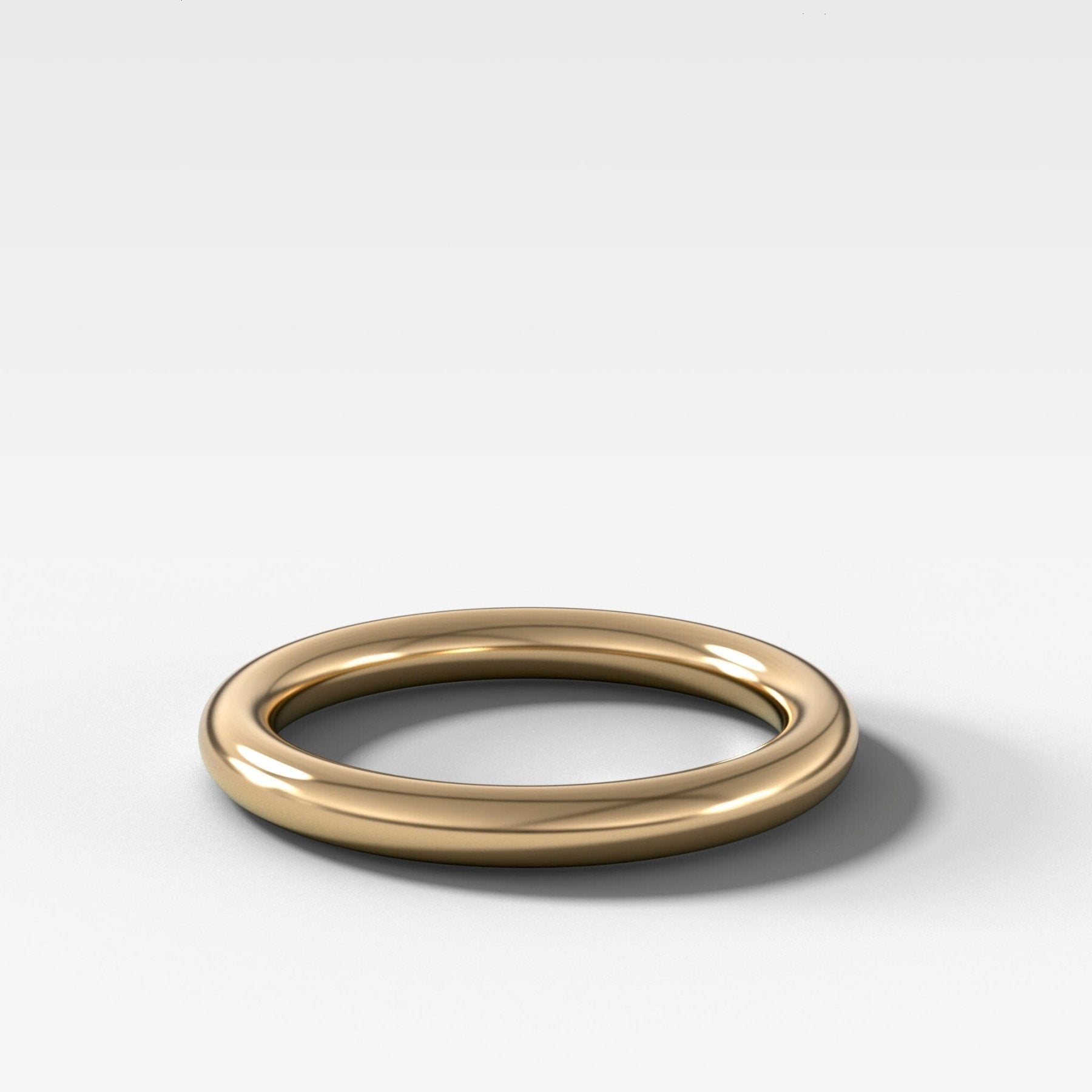 Donut Rounded Wedding Band 2.5mm Main image