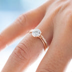 1.20 CT Round Cut Moissanite Solitaire Diamond Engagement Ring