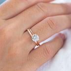 1.20 CT Round Cut Moissanite Solitaire Diamond Engagement Ring