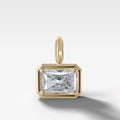 East West Club Elongated Radiant Attachable Diamond Pendant