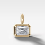 East West Club Elongated Radiant Attachable Diamond Pendant