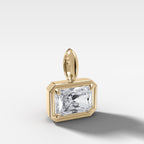 East West Club Elongated Radiant Attachable Diamond Pendant
