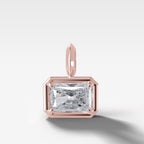East West Club Elongated Radiant Attachable Diamond Pendant