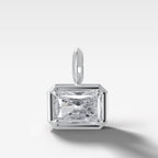 East West Club Elongated Radiant Attachable Diamond Pendant
