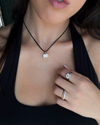 East West Club Elongated Radiant Attachable Diamond Pendant