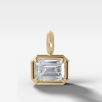 East West Club Emerald Attachable Diamond Pendant