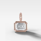 East West Club Emerald Attachable Diamond Pendant