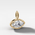 East West Club Marquise Attachable Diamond Pendant
