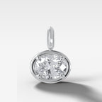 East West Club Oval Attachable Diamond Pendant