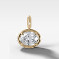 East West Club Oval Attachable Diamond Pendant