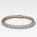 East West Oval Cut Tennis Bracelet (10.30 carat)