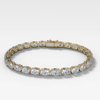 East West Oval Cut Tennis Bracelet (10.30 carat)