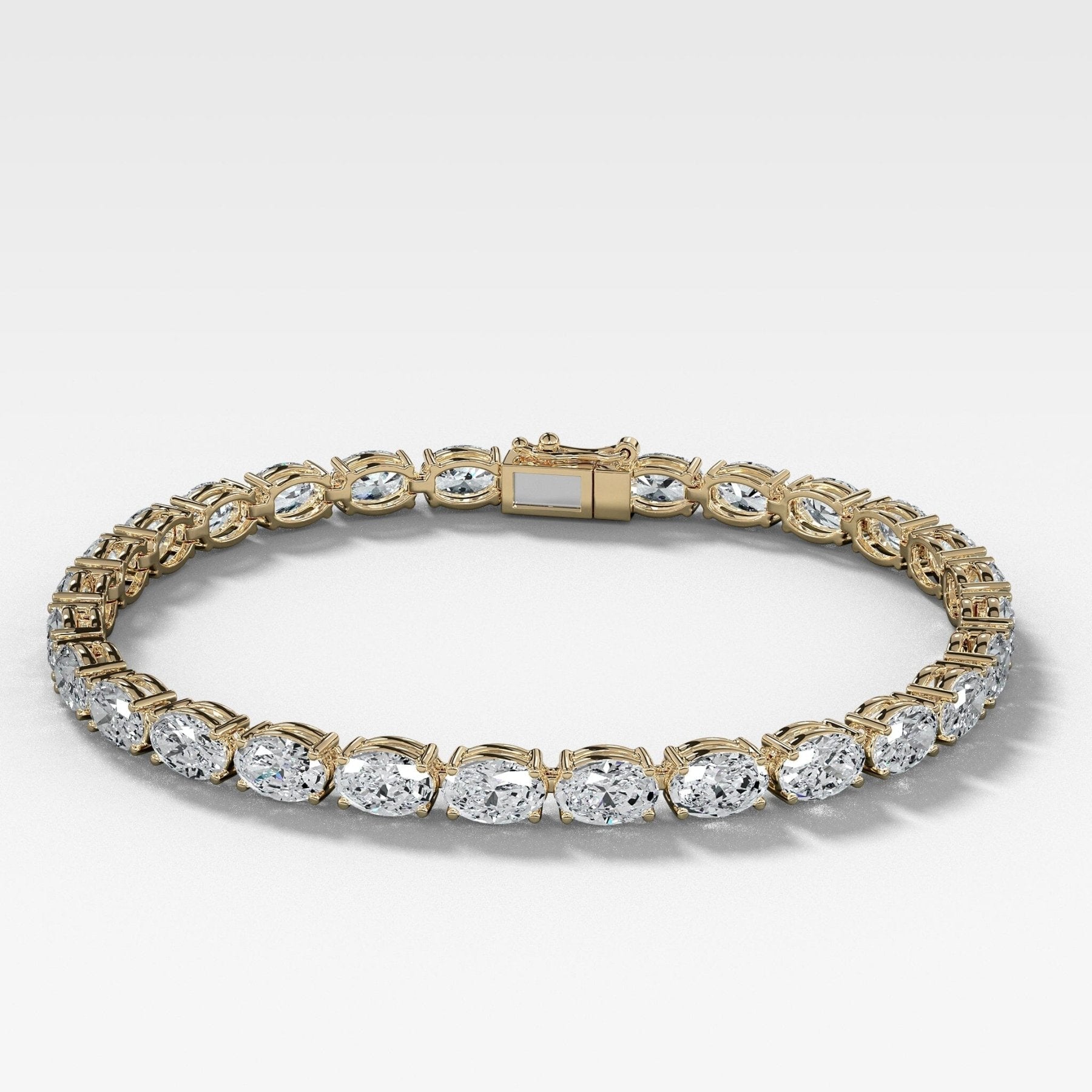 East West Oval Cut Tennis Bracelet (10.30 carat)