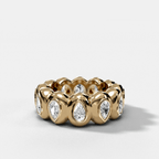 Egg Pear Eternity Band