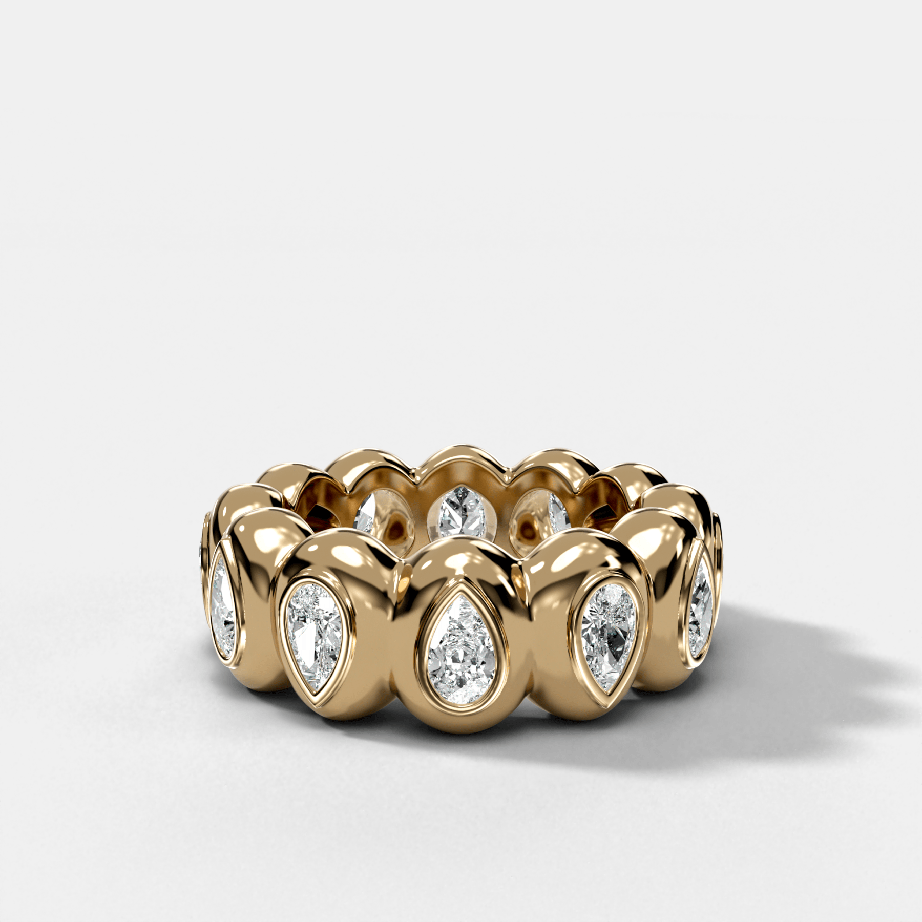 Egg Pear Eternity Band
