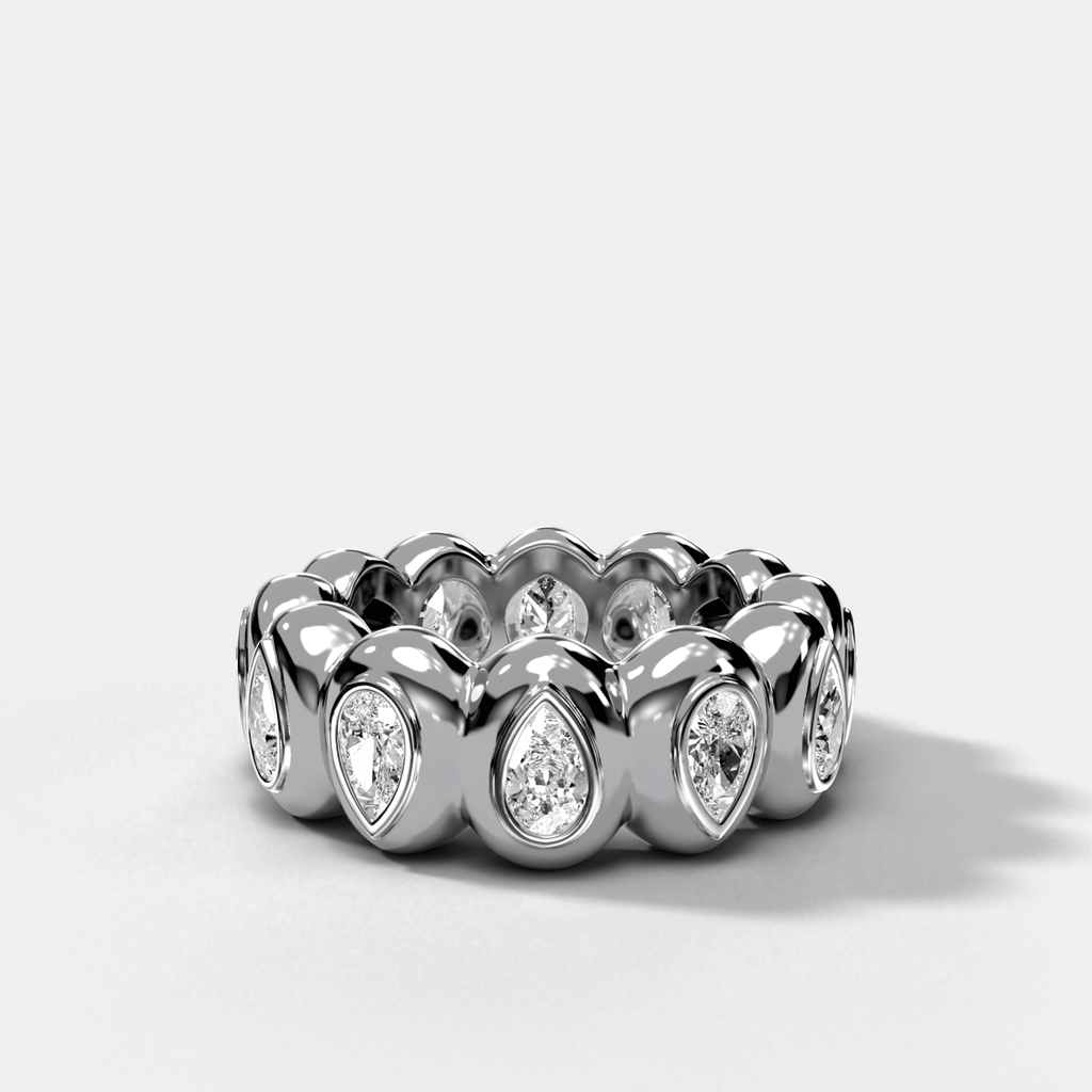 Egg Pear Eternity Band