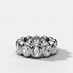 Egg Pear Eternity Band
