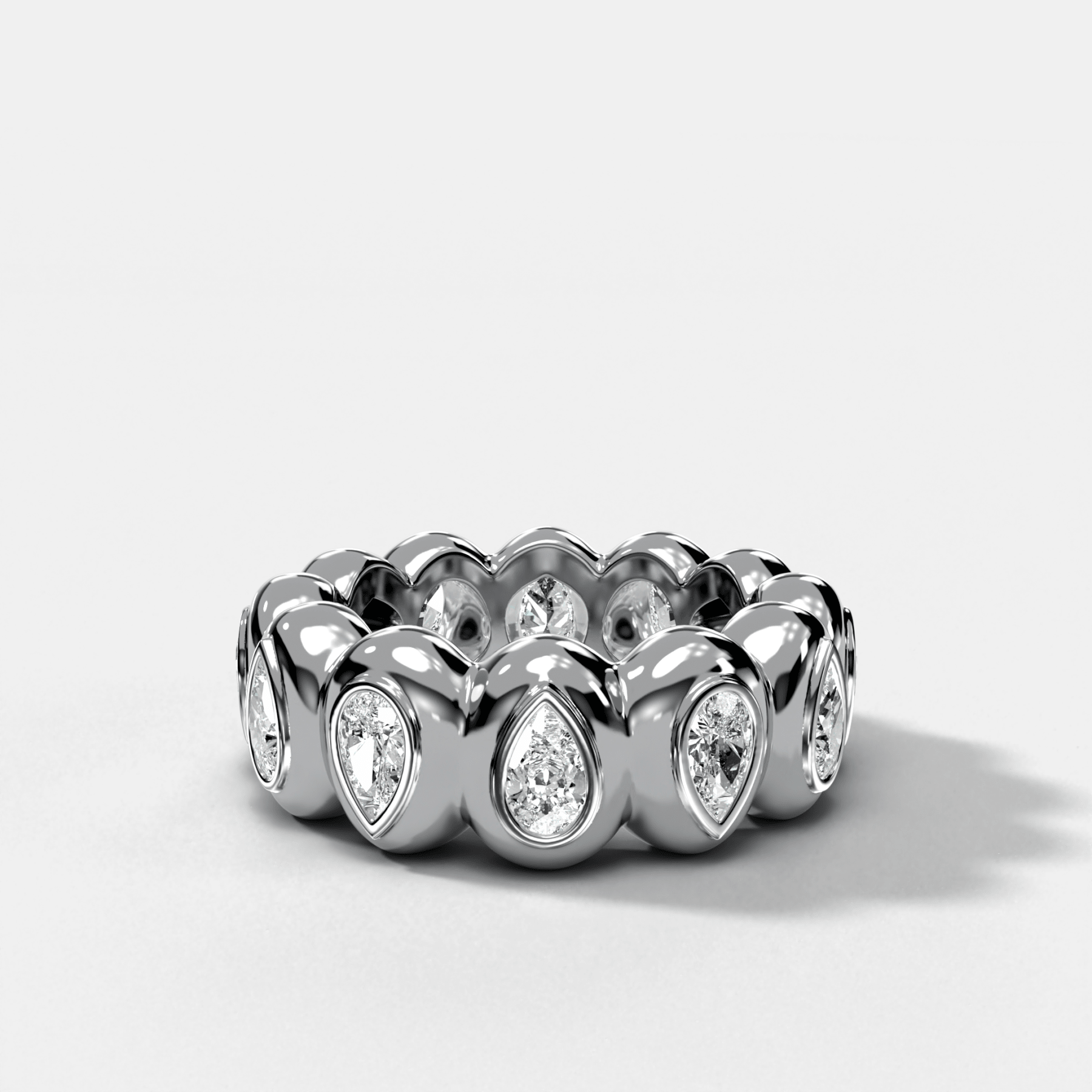 Egg Pear Eternity Band